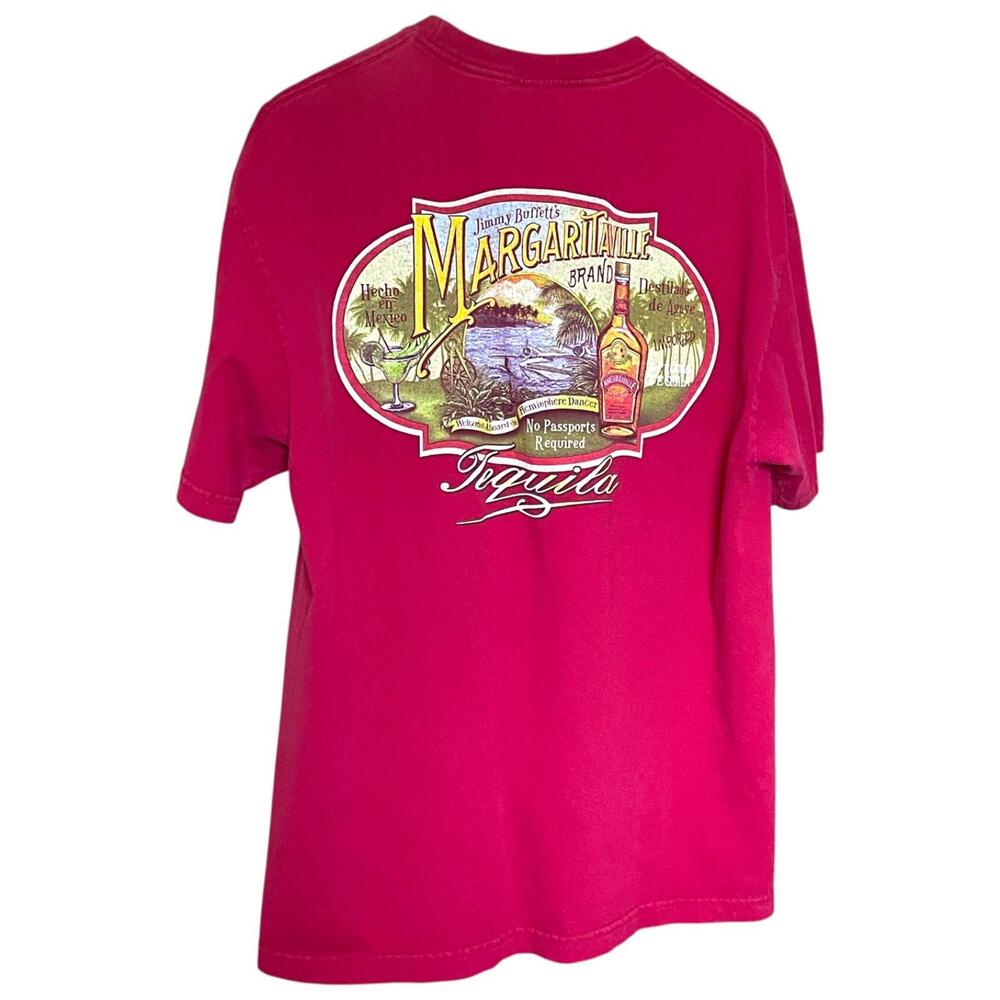 Margaritaville Tequila Las Vegas T Shirt Red Mens XL Jimmy Buffett Graphic Tee